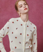 LOULOU WILLOUGHBY】フラワーシシュウカーディガン|allureville