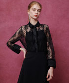 LOULOU WILLOUGHBY】フロッキードットレースブラウス|allureville