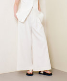 【新品未使用】allureville ホワイト ワイドパンツ リネン混ワイドパンツ|allureville OFFICIAL SITE / ONLINE SHOP