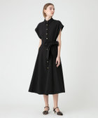 loulou willoughby リップルシャツワンピース　サッカー　リボン allureville｜【LOULOU WILLOUGHBY】リップルタックワンピース