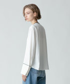 ジョーゼットホソパイピングブラウス|allureville OFFICIAL SITE