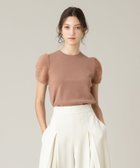 ニット 「LOULOU WILLOUGHBY」フェザースリーブプルオーバー レディース