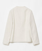 アルアバイル　リネンストレッチノーカラーダブルジャケット　ルルウィルビー アルアバイル リネンストレッチノーカラーダブルジャケット