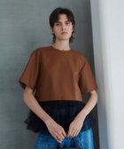 STELLA McCARTNEY フェイクレザートリム ウールブラウス フェイクレザーTブラウス|allureville OFFICIAL SITE / ONLINE
