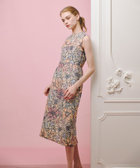 LOULOU WILLOUGHBY】MALHIAフラワージャガードノースリワンピース