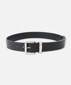allureville 黒 レザーベルト ゴールドバックル ◇ローラーバックルレザーベルト|allureville OFFICIAL SITE