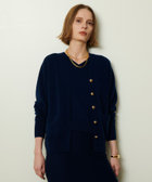 allureville 黒 カーディガン Mサイズ C/ACバルキーラインカーディガン|allureville OFFICIAL SITE