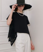 LOULOU WILLOUGHBY】レースドッキングプルオーバーブラウス