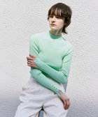 【タグ付き✨】allureville リブ編み 長袖ニット　カーキベージュ　M ◇ キリカエリブプルオーバー|allureville OFFICIAL SITE