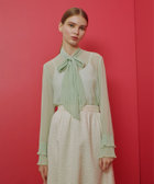 LOULOU WILLOUGHBY】プリーツリボンブラウス|allureville OFFICIAL