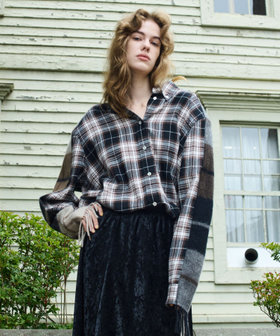 【FRENKEN(フランケン)】OERSIZED CHCECK SHIRT