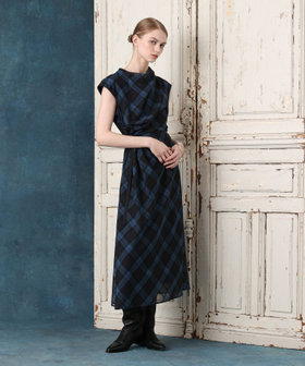 ドレープチェックワンピース|allureville OFFICIAL SITE / ONLINE SHOP