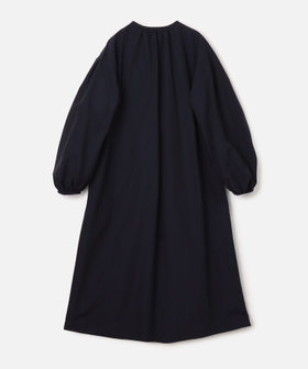 00's vintage ネイビー ロングコート アイルランド製 アーカイブ 綿ナイロンクロスギャザーネックコート|allureville OFFICIAL