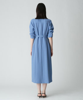 allureville ダブルアムンゼンVネックタックワンピース 2 ネイビー allureville ワンピース ダブルアムンゼンVネックタック
