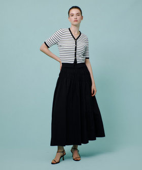 JAN SOLVIE ASSEMBLY タフタシャーリングスカート JAN SOLVIE ASSEMBLY タフタシャーリングスカート