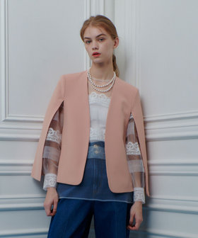 【新品】LOULOU WILLOUGHBY リトルブラックケープジャケット ◇【LOULOU WILLOUGHBY】リトルブラックケープジャケット|allureville