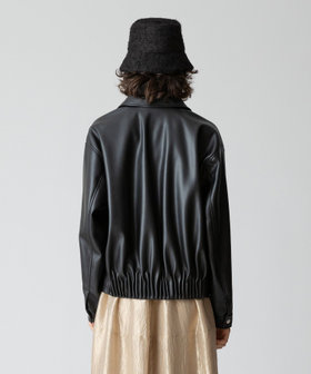 フェイクレザーステンカラーブルゾン|allureville OFFICIAL SITE