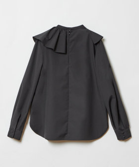 新品未使用　アルアバイル　アシメラッフルブラウス　ブラック　ルルウィルビー セール】 アシメラッフルブラウス （シャツ・ブラウス）｜allureville