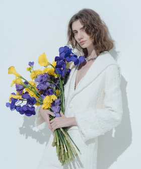 【LOULOU WILLOUGHBY】ファンシーツイードセーラージャケット