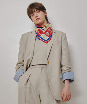 シャークスキンシングルオーバージャケット