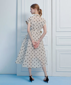 アルアバイル　ルルウィルビー　ドットワンピース　2 LOULOU WILLOUGHBY】オーガンドットワンピース|allureville OFFICIAL