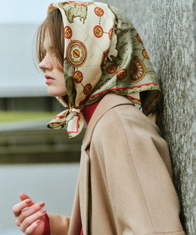 manipuri(マニプリ)】65×65 SILK SCARF|allureville OFFICIAL SITE