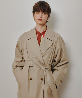 オーバーサイズショートトレンチコート