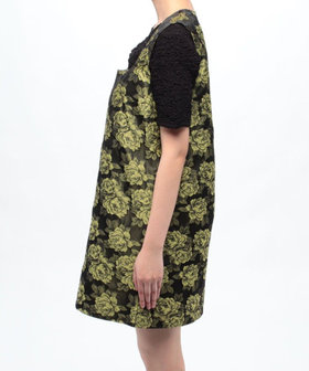 Ganni ガニー Mini dress ショート ワンピース スクエアネック GANNI(ガニー)】 JQ MINI DRESS|allureville OFFICIAL SITE