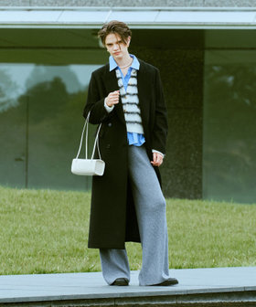 専用最上SUKIPIO カシミヤ混 ロングチェスターコート チャコール L 美品 専用最上SUKIPIO カシミヤ混 ロングチェスターコート チャコール L 美