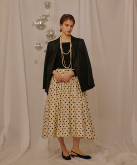 ドット柄ドッキングニットワンピース|allureville OFFICIAL SITE