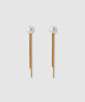 パールチェーンピアス