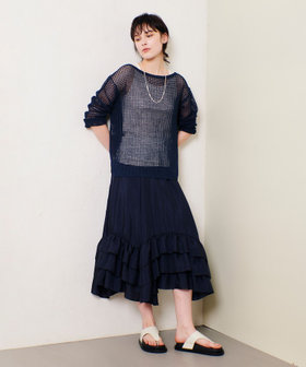 【新品未着用品】allureville アルアバイル リネンコードメッシュ リネンコードメッシュプルオーバー|allureville OFFICIAL SITE
