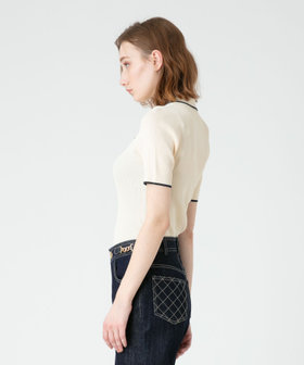 LOULOU WILLOUGHBY】リブポロニット|allureville OFFICIAL SITE / ONLINE SHOP｜アルアバイル  オフィシャル サイト