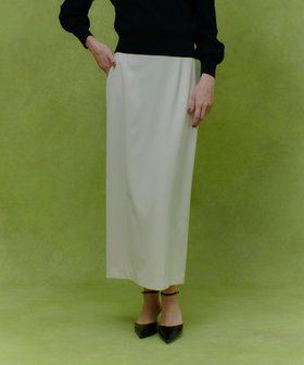 【LOULOU WILLOUGHBY】ダブルクロスタイトスカート