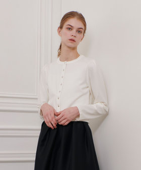 【LOULOU WILLOUGHBY】ポンチカーディガン