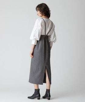 フロントジップサスペンダースカート|allureville OFFICIAL SITE