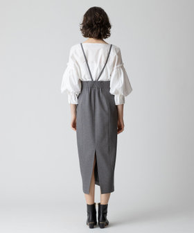 フロントジップサスペンダースカート|allureville OFFICIAL SITE