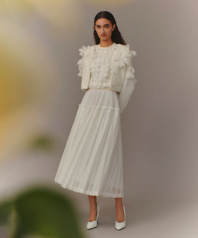 【LOULOU WILLOUGHBY】カールマイヤープリーツスカート