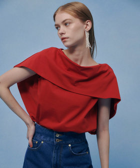 jil sander ボウディテール コットントップス　ケープ JIL SANDER（ジルサンダー） ケープ CAPE 06 PD Stola/Cappa J01TH0102