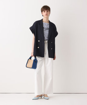 スラブメッシュフレンチスリーブジャケット|allureville OFFICIAL SITE