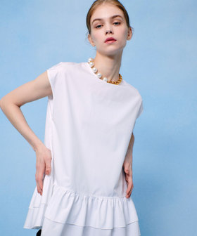 LOULOU WILLOUGHBY】ブロードフリルブラウス|allureville OFFICIAL