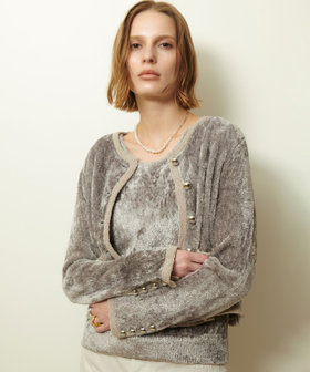 【美品✨】アルアバイル　フリゼVネックニットジャケット　完売品 ベロアニットジャケット|allureville OFFICIAL SITE / ONLINE