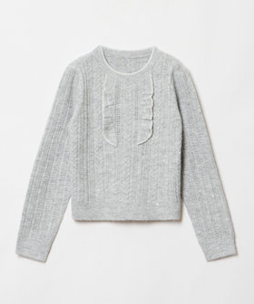 LOULOU WILLOUGHBY】フロントフリルラメプルオーバー|allureville