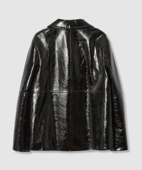 LOULOU WILLOUGHBY】クラッシュエナメルレザーブルゾン|allureville