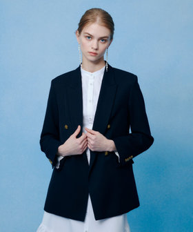 【LOULOU WILLOUGHBY】ポリドビーダブルジャケット