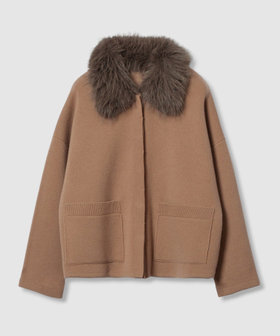 ファー衿ニットショートコート|allureville OFFICIAL SITE / ONLINE