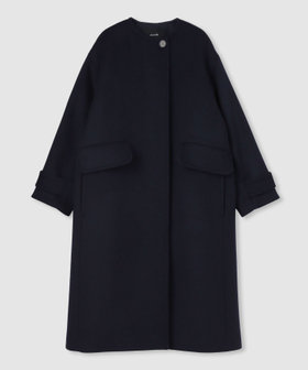 Wビーバーノーカラーコクーンコート|allureville OFFICIAL SITE