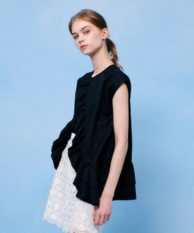 ブロードフリルブラウス|allureville OFFICIAL SITE / ONLINE SHOP