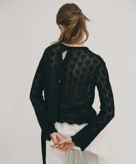 レースニットプルオーバー