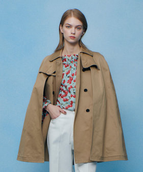 【LOULOU WILLOUGHBY】トレンチケープコート